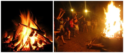 Đoàn sinh viên PUF-HCM sôi nổi trong đêm lửa trại